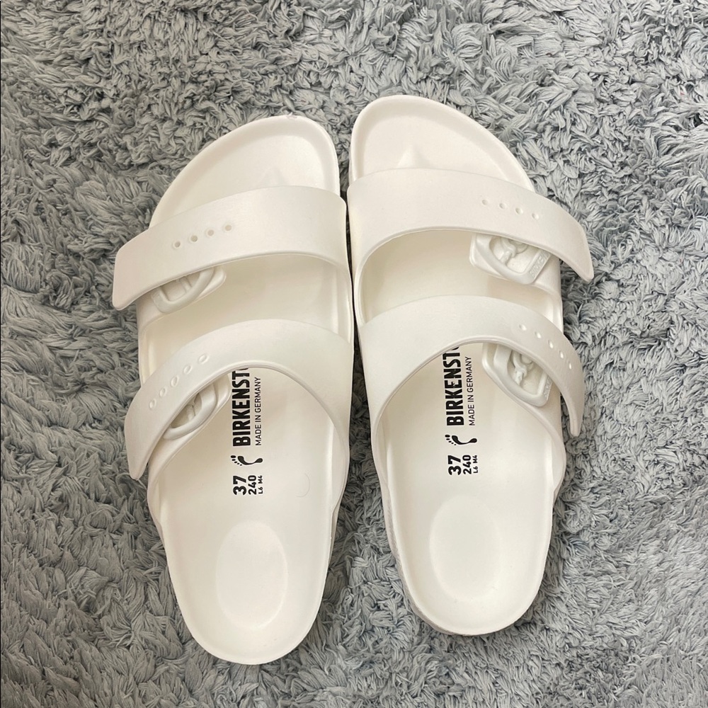 Birkenstock Arizona Essentials Waterproof Slide Sandal - white - NEW